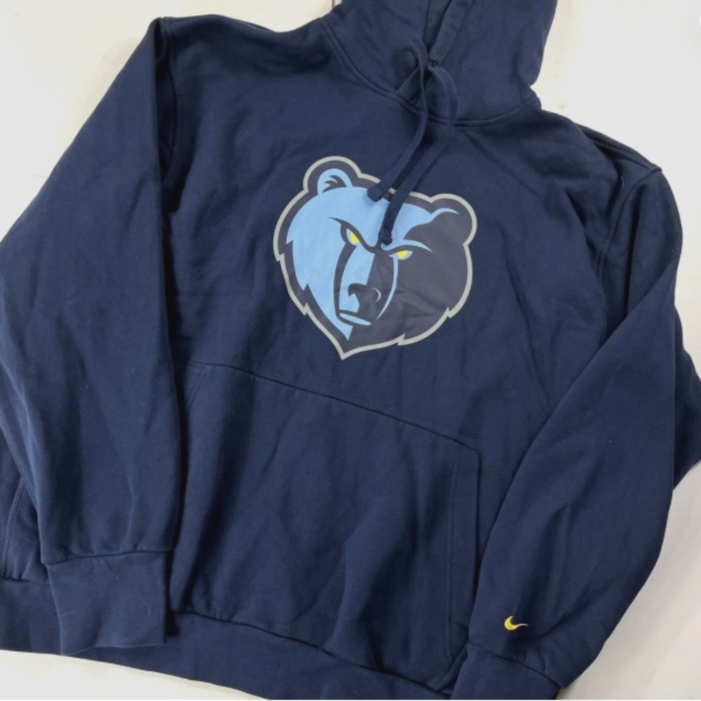 Nike Navy Hoodie with Memphis Grizzlies emblem.